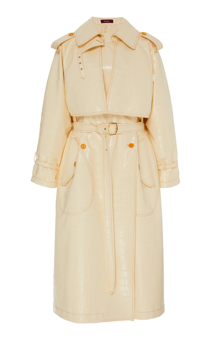 Moda Operandi Sies Marjan Eva Faux-leather Trench Coat Size: Xs