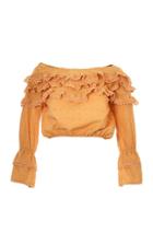 Lilly Sarti Laise Ruffle Off The Shoulder Blouse