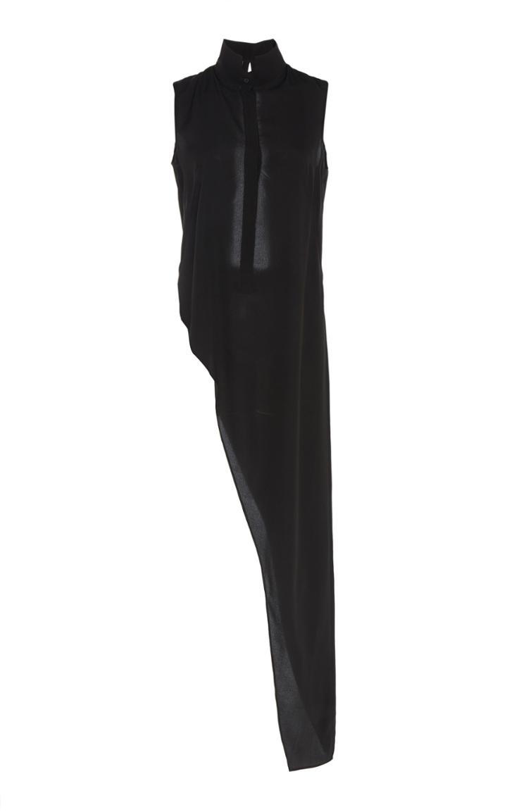 Akris Asymmetric Silk Top