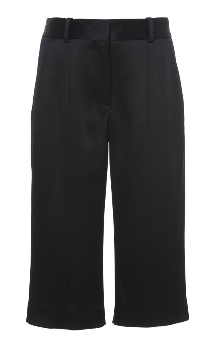 Adam Lippes Hammered Satin Bermuda Short