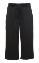 Adam Lippes Hammered Satin Bermuda Short
