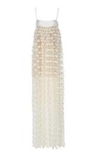 Soonil Aspi Petal Applique Chiffon Dress