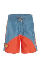 Greg Lauren Color Block Birdwell Swim Short