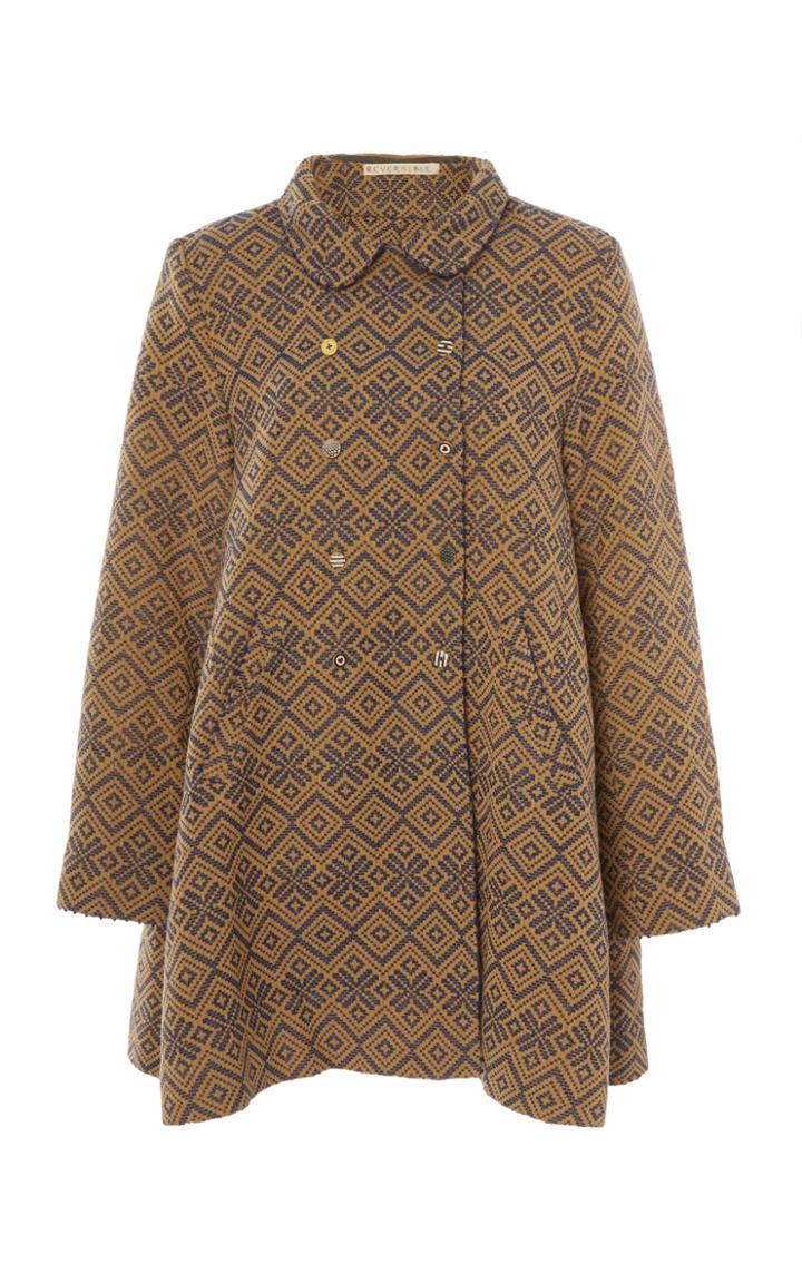 Pro Reversible Double-breasted Printed Cotton Jacket