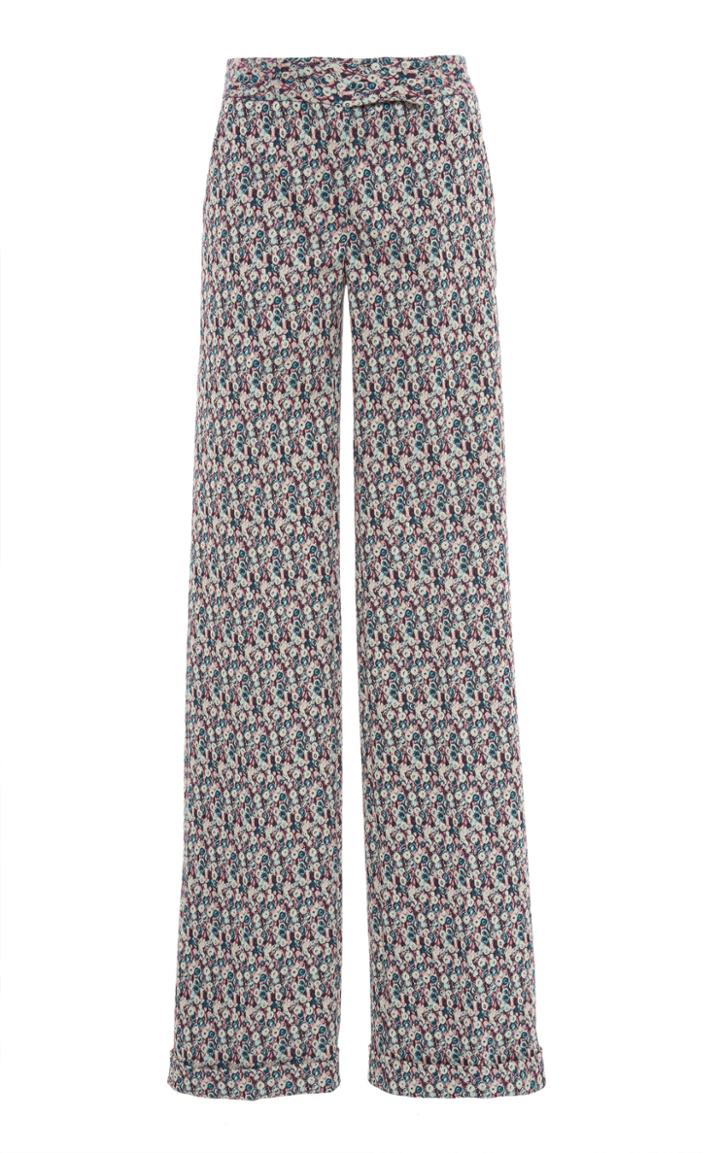 Moda Operandi Luisa Beccaria Printed Straight-leg Pants