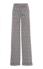 Moda Operandi Luisa Beccaria Printed Straight-leg Pants