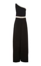 Christian Siriano Embellished One-shoulder Crepe Jumpsuit