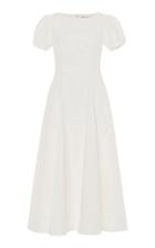Luisa Beccaria Stretch Cotton-blend Midi Dress