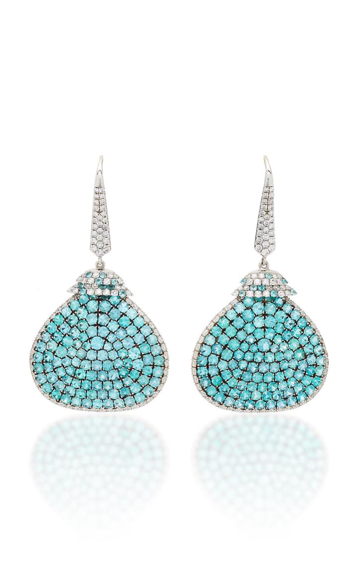 Martin Katz One-of-a-kind Triangle Shape Paddle Drop Earring