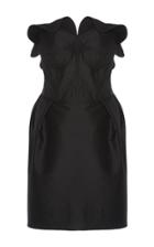Emilio De La Morena Strapless Taffeta Cocktail Dress
