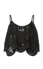Moda Operandi Alberta Ferretti Silk Habotay Embellished Sleeveless Tank Size: 38