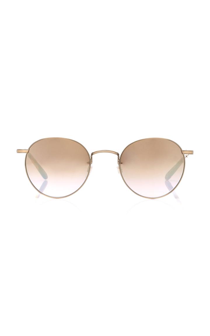 Garrett Leight M'o Exclusive Wilson Round-frame Metal Sunglasses
