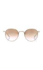 Garrett Leight M'o Exclusive Wilson Round-frame Metal Sunglasses