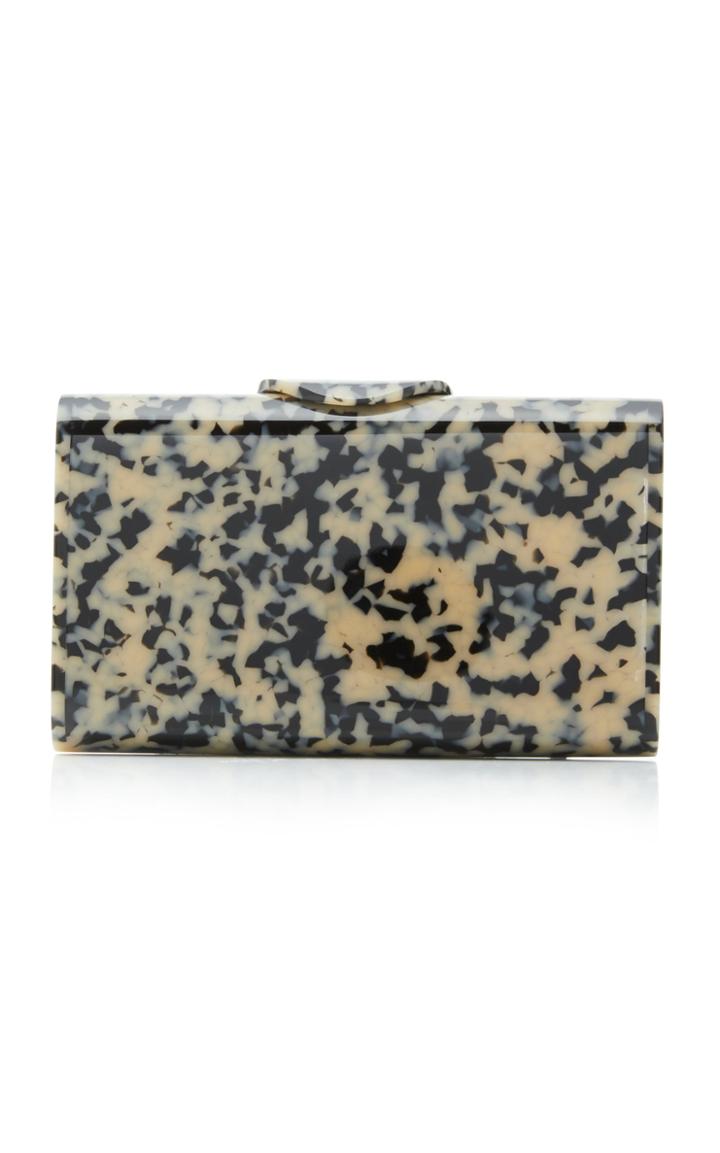 Edie Parker Lara Mini Tortoise Print Acrylic Clutch
