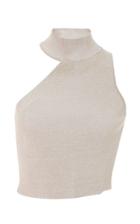 Cushnie Et Ochs One Shoulder Mock Neck Top