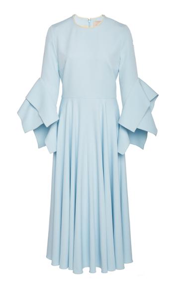 Roksanda Ayres Layered Crepe Midi Dress