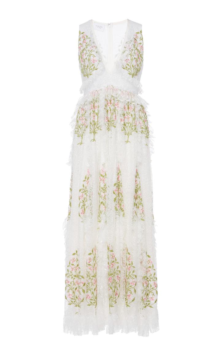 Giambattista Valli Gold Detailing Maxi Dress