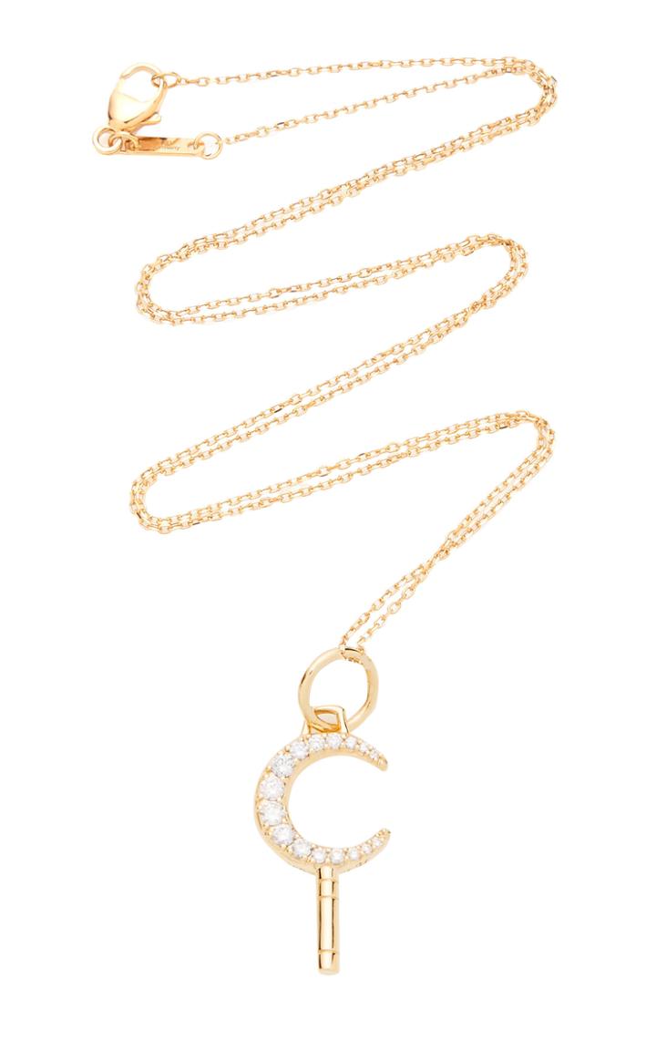 Monica Rich Kosann Dream Mini 18k Gold And Diamond Necklace
