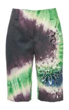 Prada Tie Dye Satin Bermuda Shorts