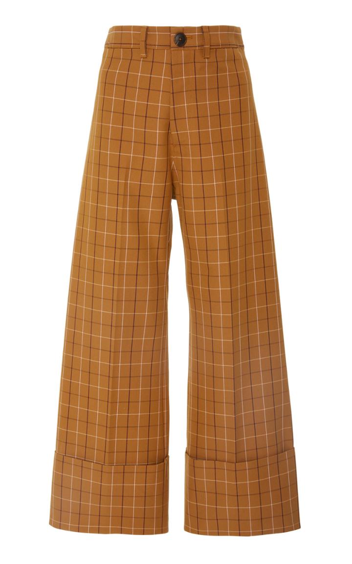 Sea Poirot Plaid Classic Cuff Pant