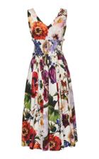Dolce & Gabbana Floral Poplin Midi Dress