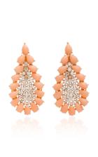Sutra Pink Opal And Diamonds Earrings