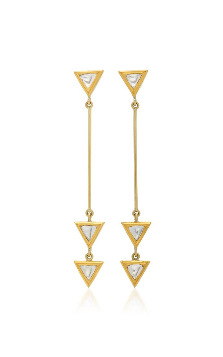 Amrapali Kundan 18k Gold And Diamond Drop Earrings