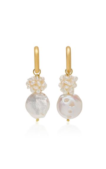 Sandralexandra Gigi 10k Gold-plated Faux Pearl Earrings