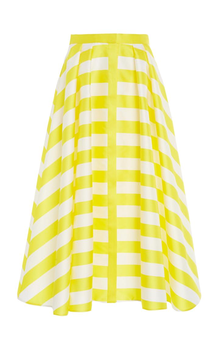 Moda Operandi Maison Rabih Kayrouz Striped Satin Skirt Size: 34