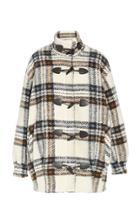 Moda Operandi Veronica Beard Cael Oversized Plaid Wool-blend Cocoon Coat