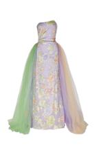 Moda Operandi Rodarte Draped Jacquard Tulle Gown Size: 0