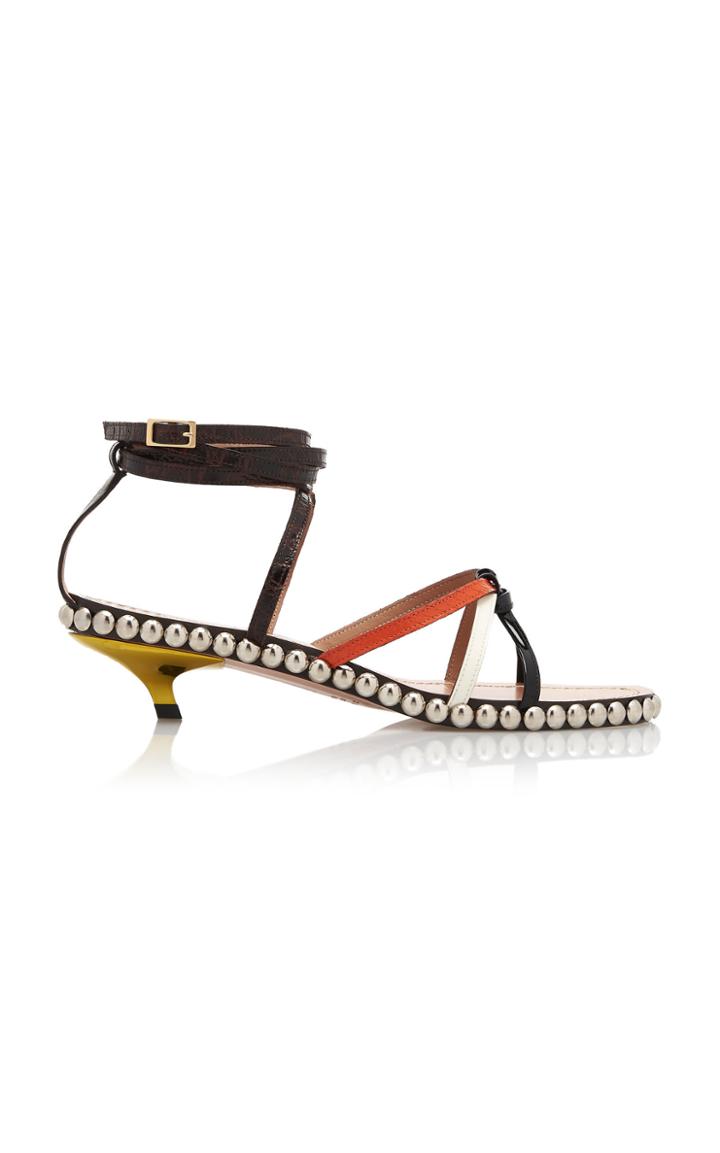 Marni Lace-up Kitten-heel Sandals