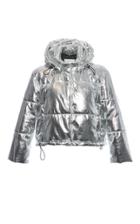 Msgm Lunar Metallic Puffer Coat