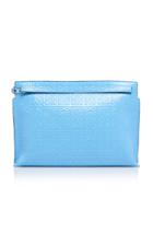 Loewe T-pouch Repeat Embossed Leather Clutch