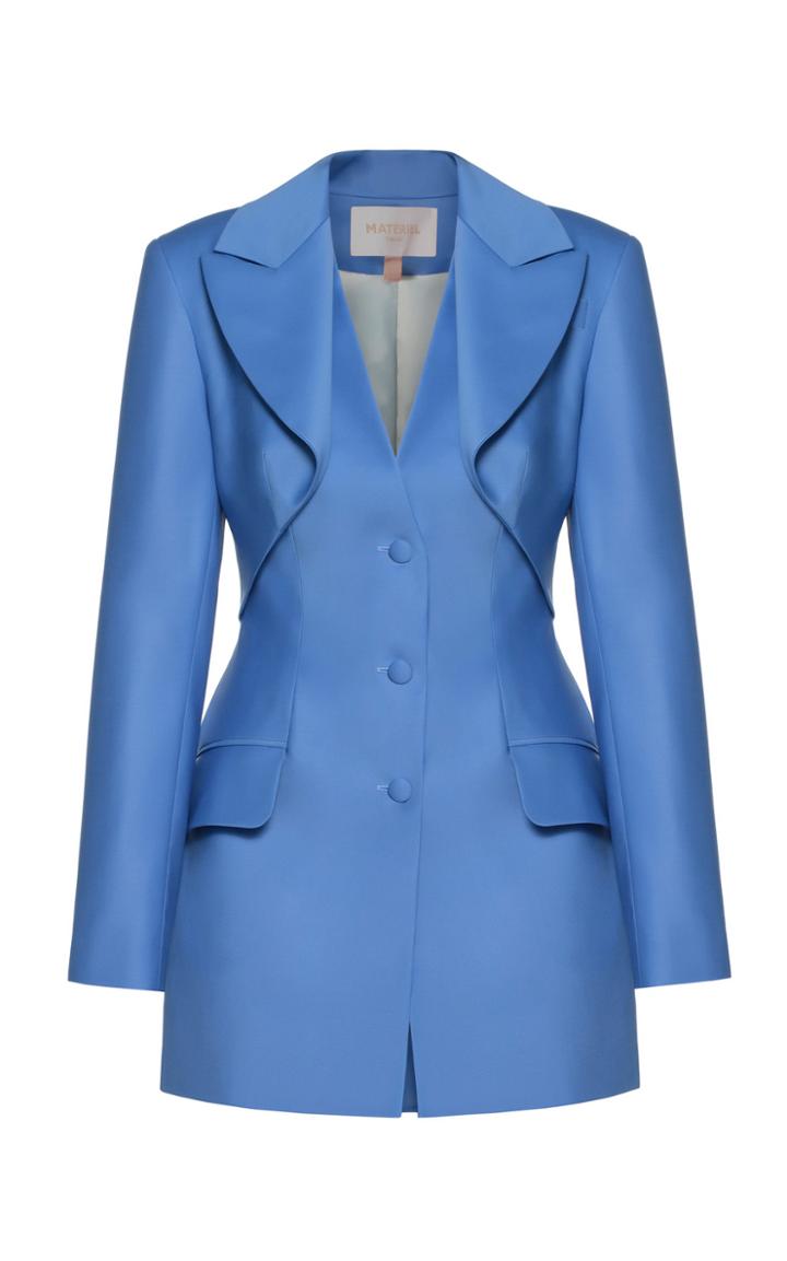 Moda Operandi Matriel Tropical Wool Blazer Mini Dress