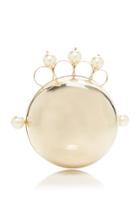 Rosantica Minnie Gold-tone Faux Pearl-embellished Clutch