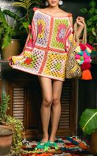 Celia B Primrose Crochet Mini Dress