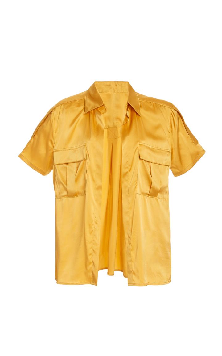 Moda Operandi Alitte Short Sleeve Satin Top