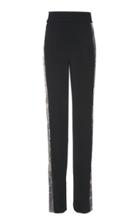 David Koma Sequin Panel Straight Leg Trousers