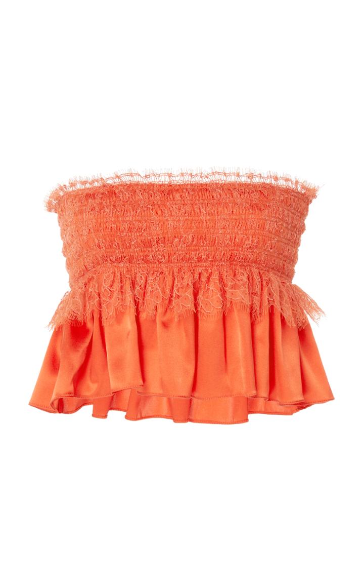 Emilio De La Morena Strapless Angelina Top