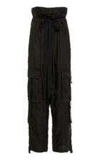 Moda Operandi Lee Mathews Edie Tie-waist Satin Wide-leg Pants Size: 1