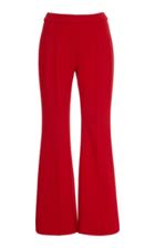 Rosetta Getty Cropped Crepe Flared Pants