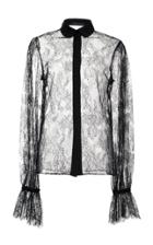 Elie Saab Lace Collared Blouse