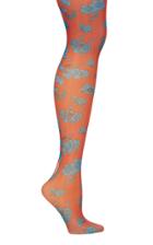 Versace Printed Tulle Tights
