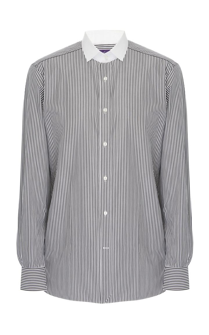 Ralph Lauren Aston Striped Cotton-poplin Button-up Dress Shirt