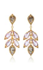 Moda Operandi Cathy Waterman 22k Yellow Gold Amethyst Lyrical Wheat Earrings