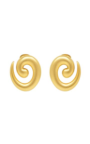 Moda Operandi Ben-amun Spiral 24k Gold-plated Clip Earrings