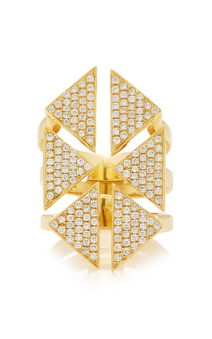 Karma El Khalil Diamond Floating Triangle Ring