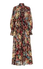 Zimmermann Allia Shirred Cotton & Silk Blend Maxi Dress