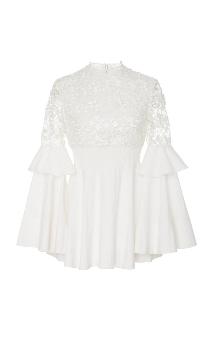 Nika Tang Koral Lace Long Sleeve Top